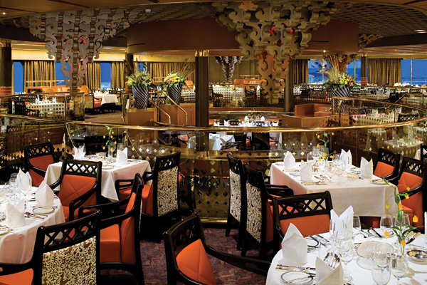 Illustrating the Eurodam Rembrandt Dining Room on Holland America Cruise Line new options offered for vegetarians
