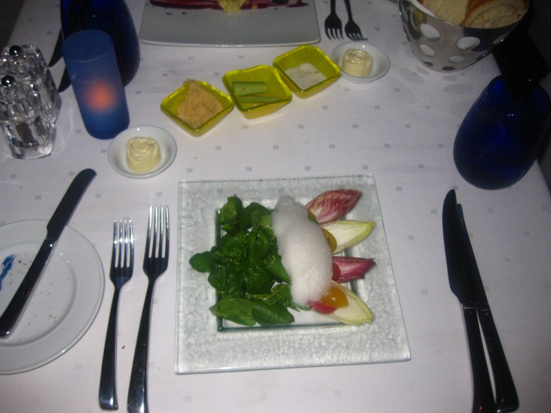 Celebrity Cruises Specialty Restaurant Blu Fresh Salad Course